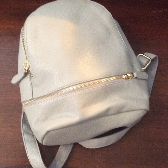 Topshop Handbags - Topshop backpack grey faux leather